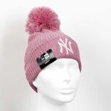 Dětský kulich New Era Youth Eng Fit Knit NY Yankees Pink