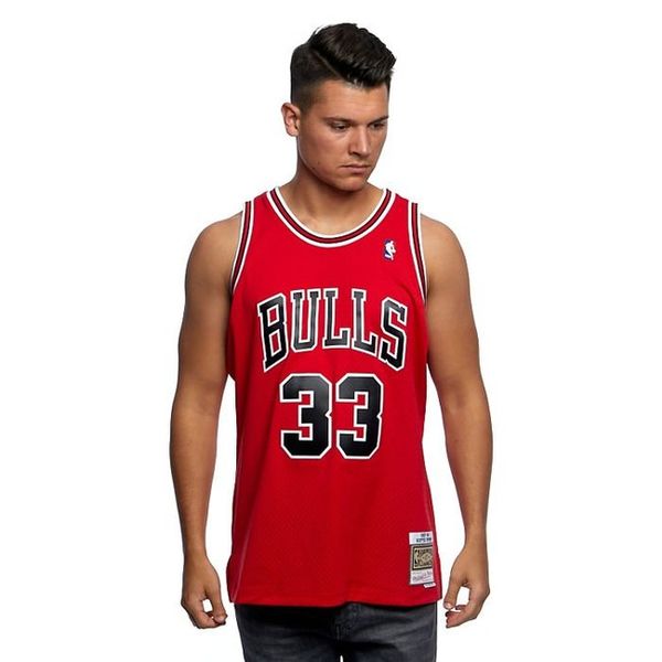 Mitchell & Ness Chicago Bulls #33 Scottie Pippen red Swingman Jersey
