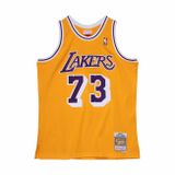 Mitchell & Ness Los Angeles Lakers #73 Dennis Rodman Swingman Jersey yellow