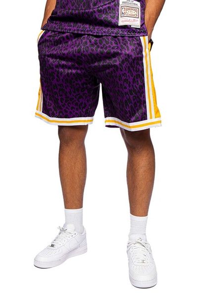 Mitchell & Ness Shorts Los Angeles Lakers NBA Wild Life Swingman Short purple
