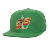 Mitchell & Ness snapback Seattle Supersonics Sweet Suede Snapback green