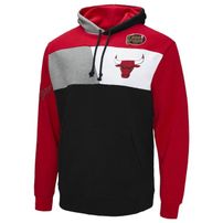 Mitchell & Ness sweatshirt Chicago Bulls Color Blocked Fleece Hoodie red