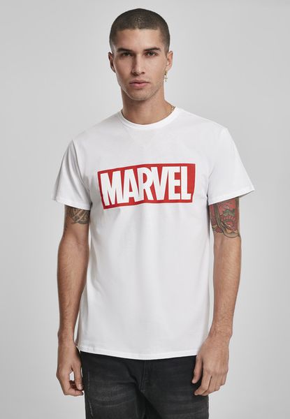 Mr. Tee Marvel Logo Tee white
