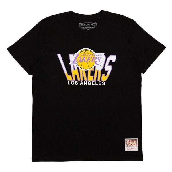T-shirt Mitchell & Ness Los Angeles Lakers Retrodome Tee black
