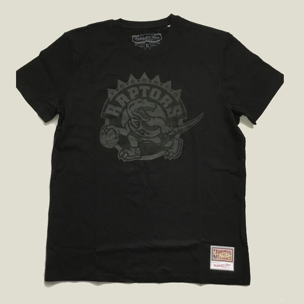 T-shirt Mitchell & Ness Toronto Raptors Black Tonal Print Tee black