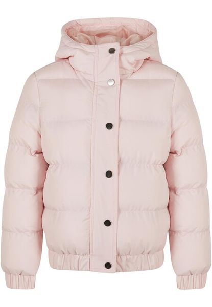 Urban Classics Girls Hooded Puffer Jacket pink