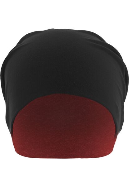 Urban Classics Jersey Beanie reversible blk/red