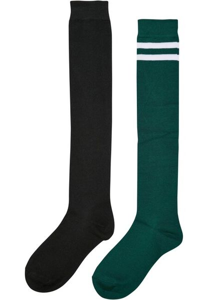 Urban Classics Ladies College Socks 2-Pack black/jasper