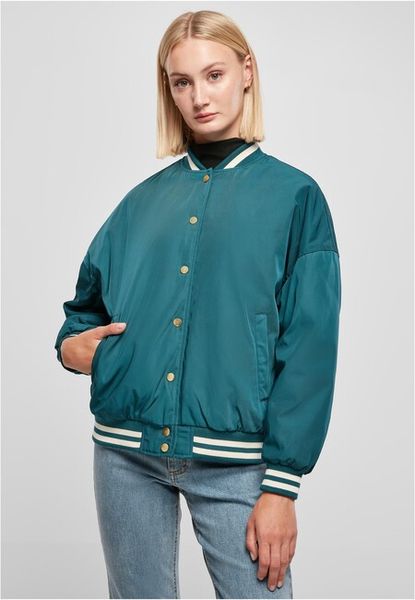 Urban Classics Ladies Oversized Recycled College Jacket jasper