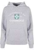 Urban Classics Ladies University Of Cambridge - Est 1209 Hoody heather grey