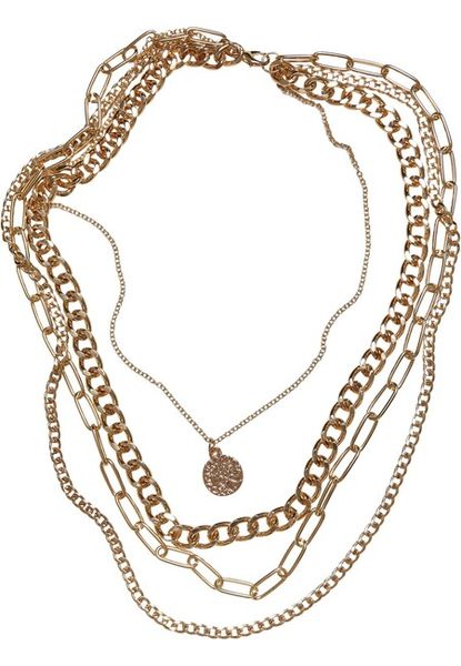 Urban Classics Penumbra Layering Necklace gold