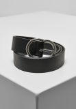 Urban Classics Small Ring Buckle Belt black/silver