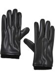 Urban Classics Synthetic Leather Basic Gloves black