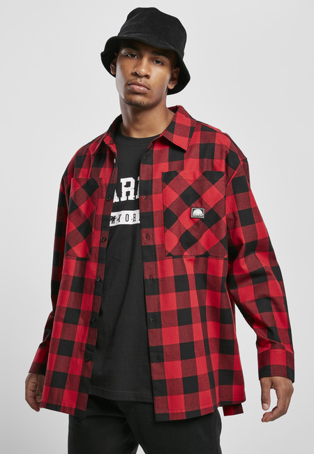 Southpole Check Flannel Shirt red