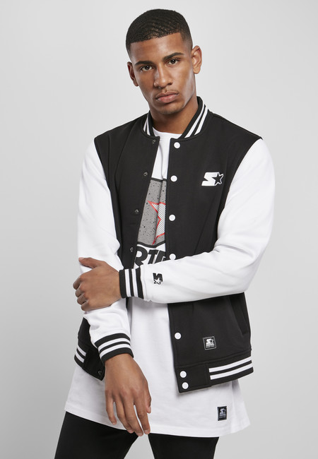 Levně Starter College Fleece Jacket black/white