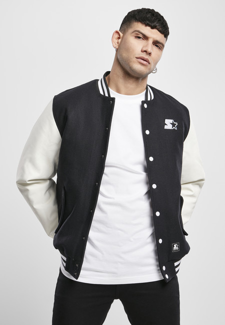 Levně Starter College Jacket black/white