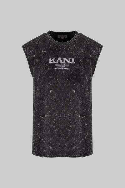 T-shirt Karl Kani Retro Washed Sleeveless Tee anthracite