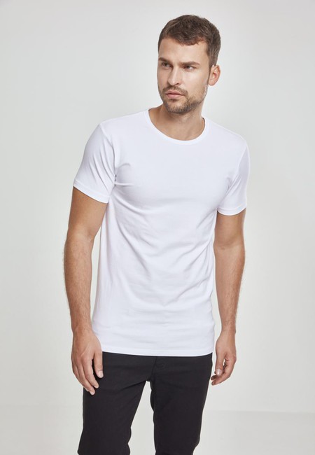 Levně Urban Classics Fitted Stretch Tee white