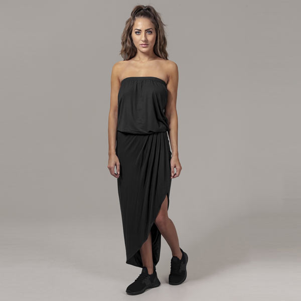Levně Urban Classics Ladies Viscose Bandeau Dress black