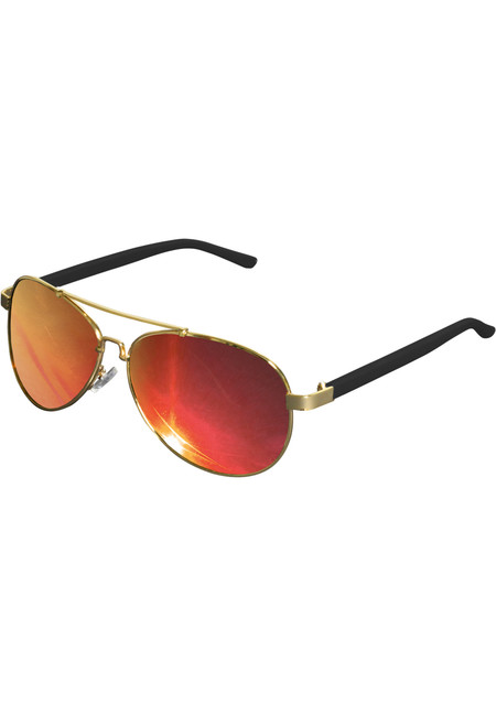 Levně Urban Classics Sunglasses Mumbo Mirror gold/red