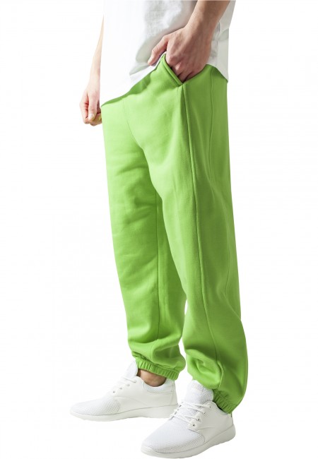 Levně Urban Classics Sweatpants limegreen