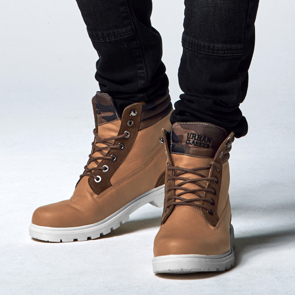 Levně Urban Classics Winter Boots beige/woodcamo