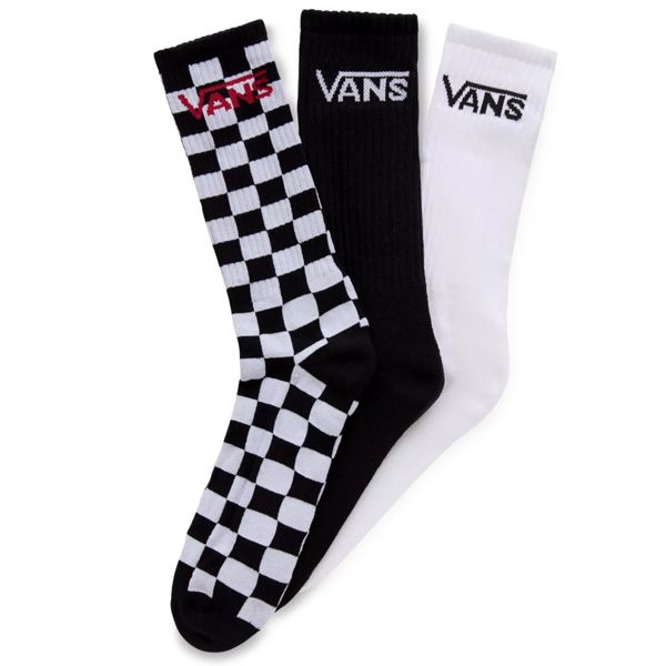 Levně Panské Ponožky VANS MN CLASSIC Crew Socks Black/White 6,5-9