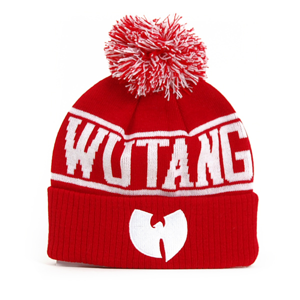 Levně Wu-Tang Logo Winter Cap Red White